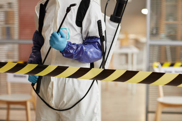 Professional Biohazard Cleanup technician working in Cranford, NJ